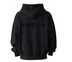 Fear of God Essentials Pullover Chest Logo Hoodie Stretch Limo/Black FW22