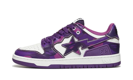 A Bathing Ape Bape SK8 Sta #1 M2 Purple Camo - 1K80-191-310-PRP/1K80-291-310-PUR/001FWK801310M_PUR