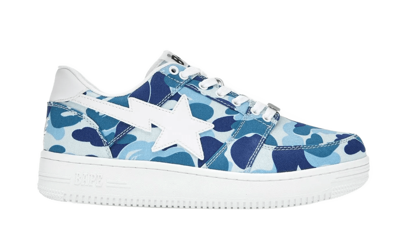 A Bathing Ape Bape Sta Low ABC Camo 20th Anniversary Blue - 1G30191001/1H3019011