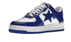 A Bathing Ape Bape Sta Patent Leather White Blue (2023) - 1I70-291-021/1I70-191-022