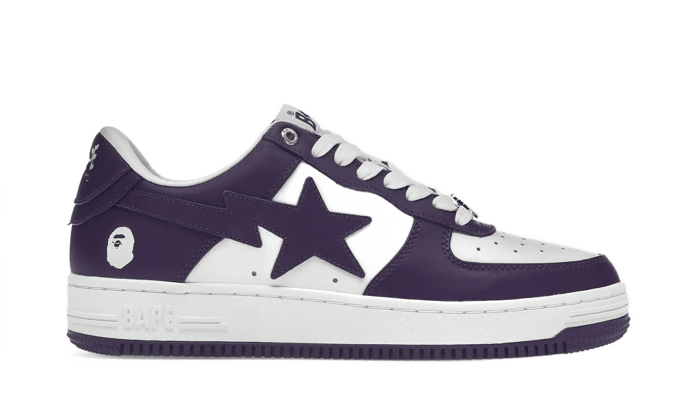 A Bathing Ape Bape Sta White Purple (2022) - 1I70-291-006/1I70-191-007