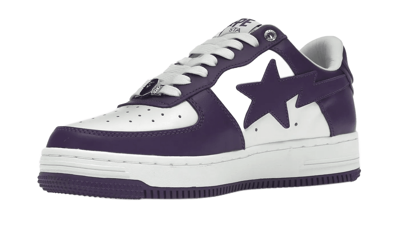 A Bathing Ape Bape Sta White Purple (2022) - 1I70-291-006/1I70-191-007