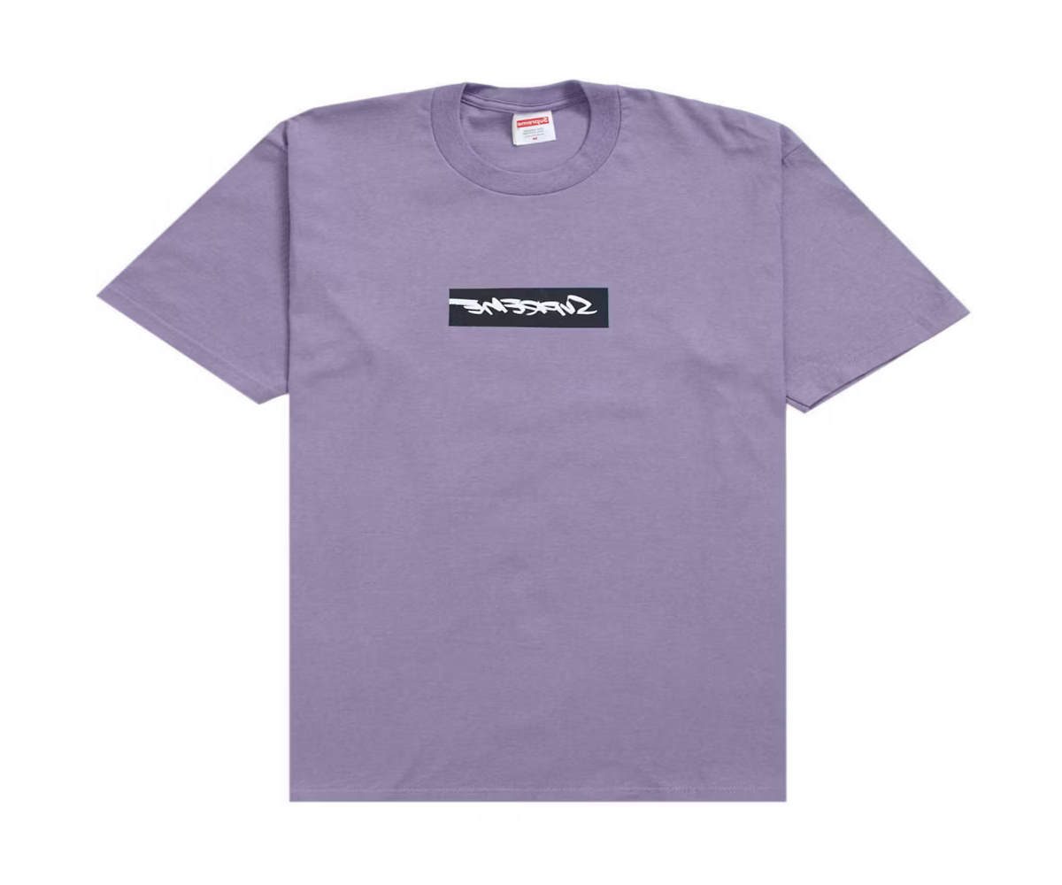 Supreme Futura Box Logo Tee Dusty Purple