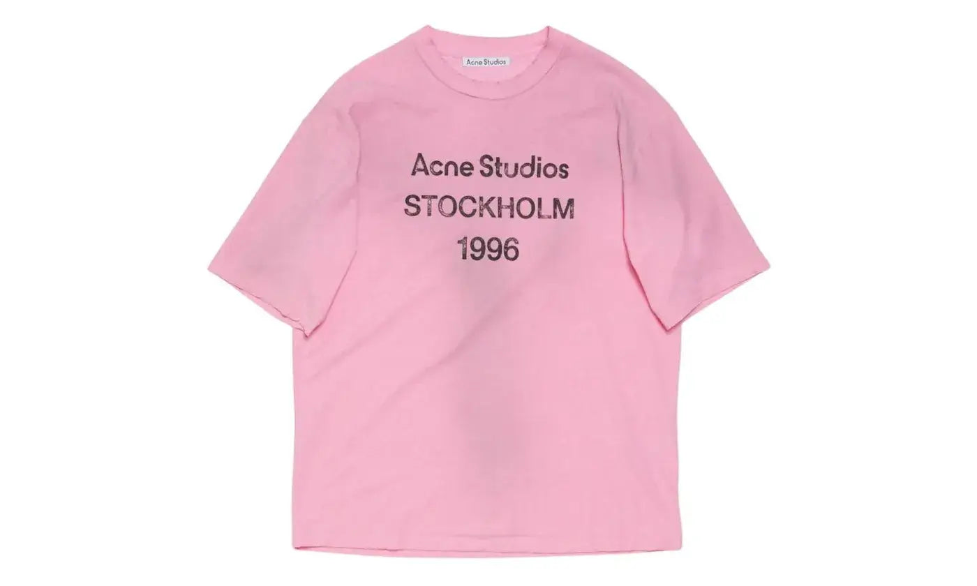 Acne Studios STOCKHOLM 1966 Logo Relaxed Fit T-shirt Cotton Candy Pink - FN-UX-TSHI000013-COTTON-CANDY-PINK