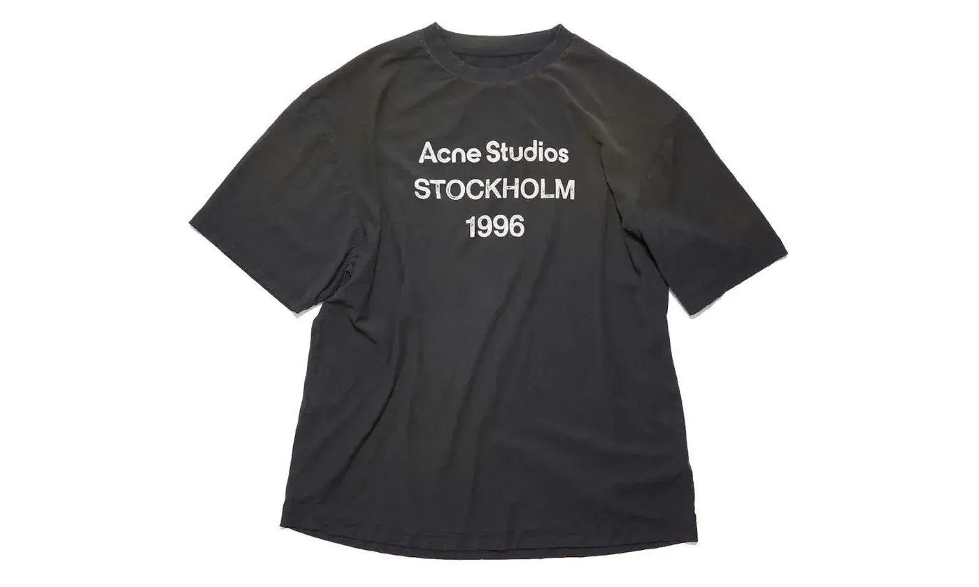 Acne Studios STOCKHOLM 1966 Logo Relaxed Fit T-shirt Black - FN-UX-TSHI000013/FN-UX-TSHI000013 BM0
