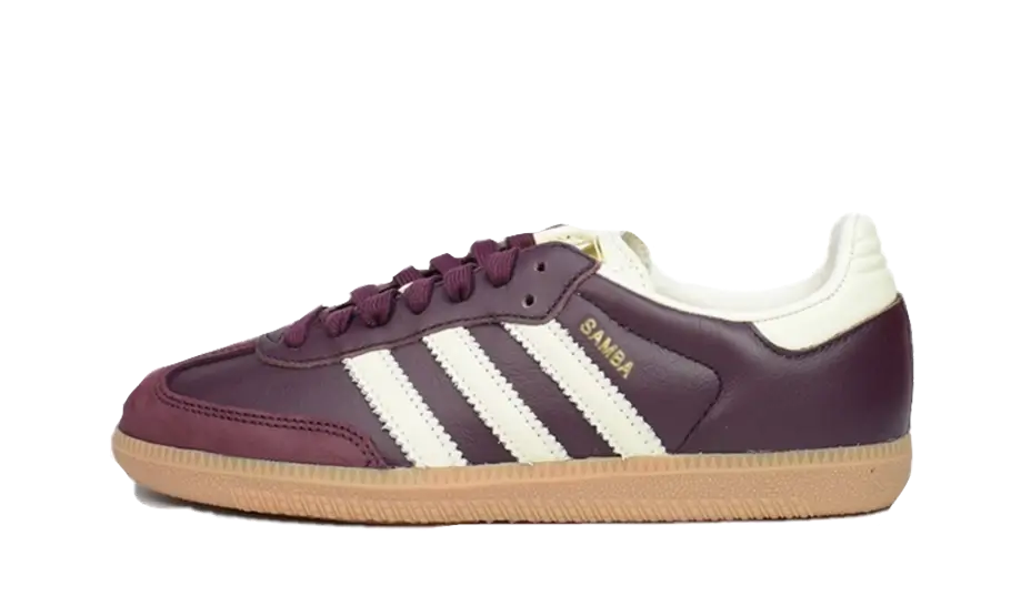 Adidas Samba OG Maroon Gold Metallic - ID0477