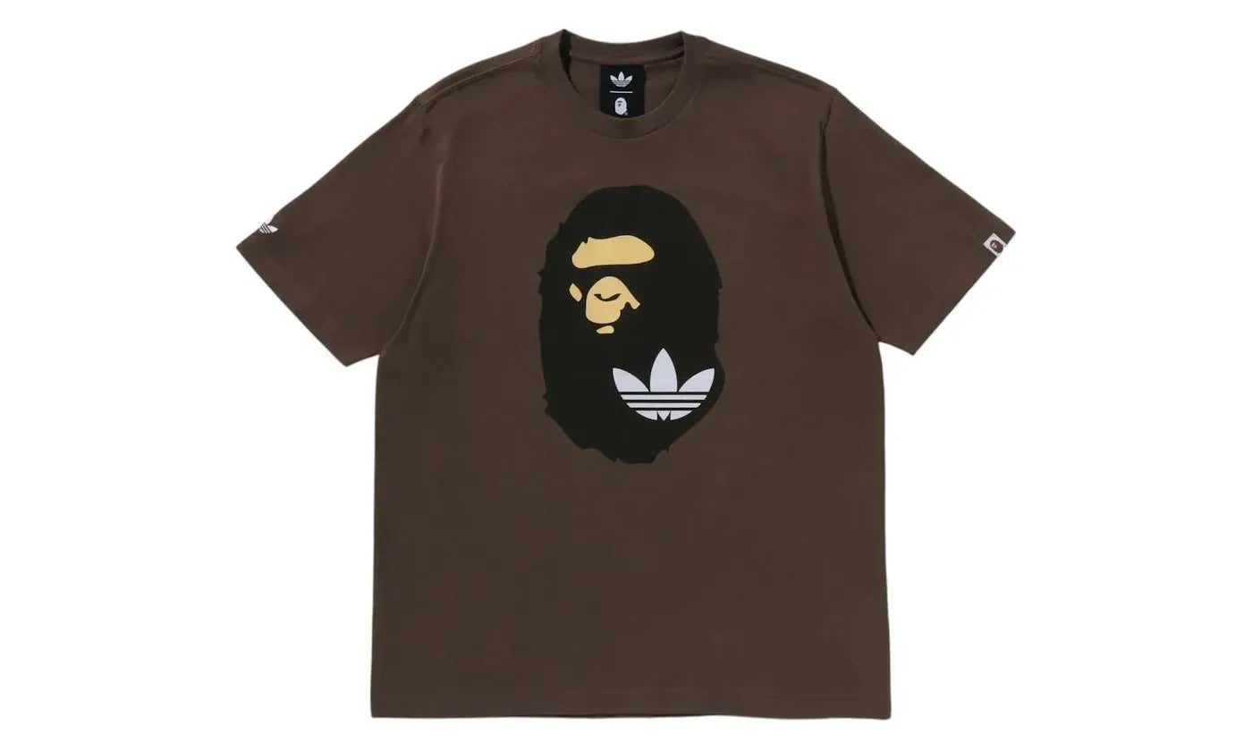 adidas x BAPE Ape Head Tee Brown