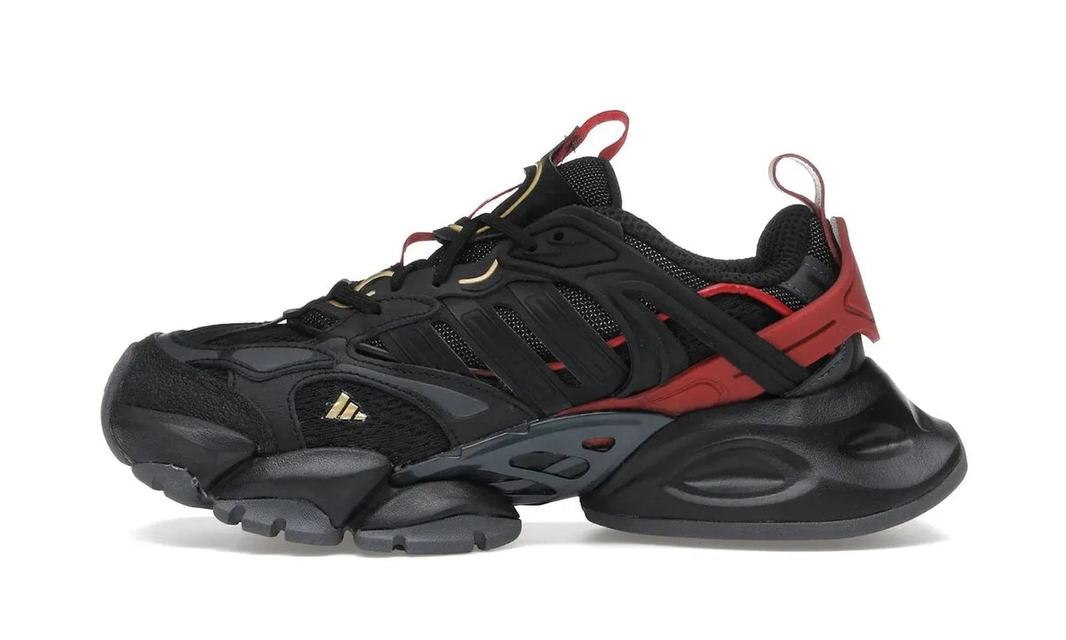 adidas XLG Runner Deluxe Black Gold Metallic Red
