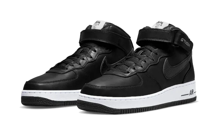 Air Force 1 Mid Stussy All Black - DJ7840-001