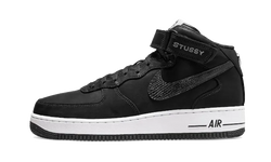 Air Force 1 Mid Stussy All Black - DJ7840-001