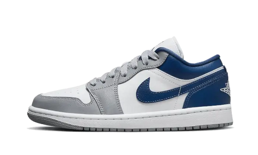 Air Jordan 1 Nízká Bílá Šedá Modrá