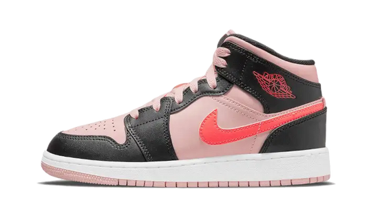 Air Jordan 1 Mid Black Pink Crimson