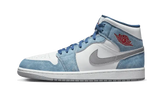 Air Jordan 1 Mid French Blue Fire Red - Aplug