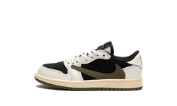 Air Jordan 1 Retro Low OG SP Travis Scott Olive Enfant (PS) - DZ5909-106