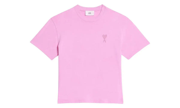 Ami Paris Ami De Coeur Tonal Boxy Fit T-Shirt Candy Pink