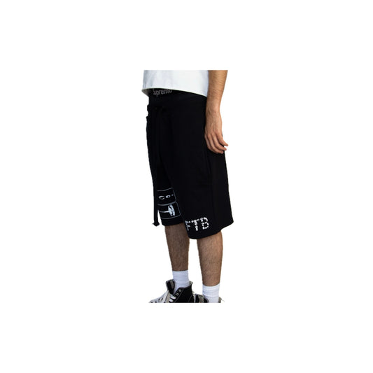 FVCK Black Printed Shorts - FVCK-BLCKPRINT-SHORTS