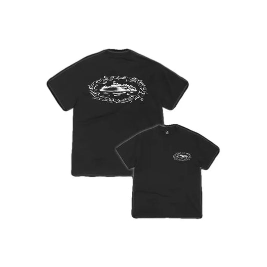 Corteiz Firey Alcatraz Tee Black