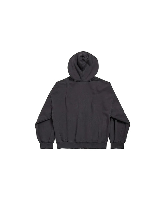 Balenciaga Ebay Zip Up Regular Fit Hoodie Black