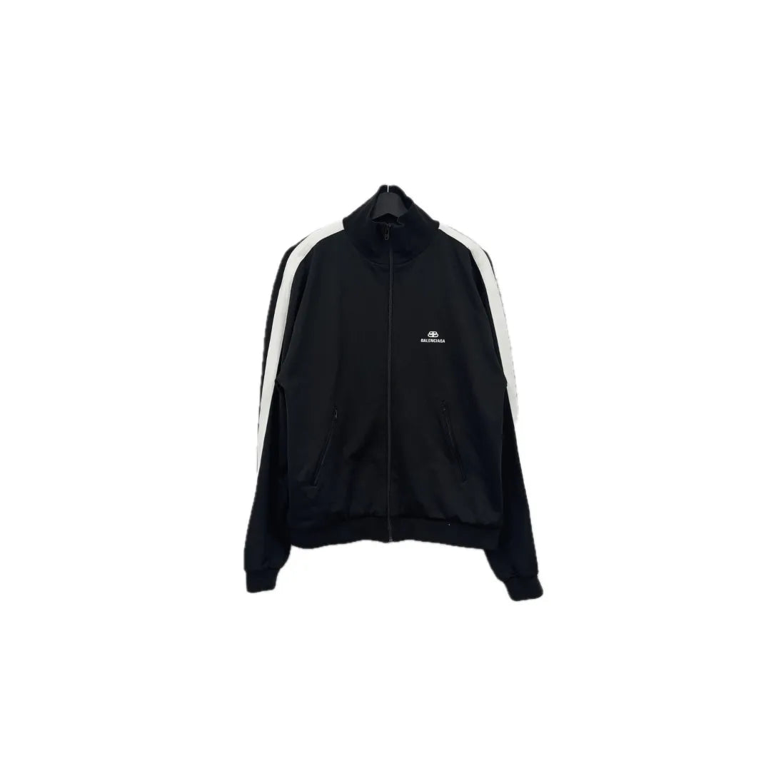 Balenciaga Logo Track Jacket Black/White