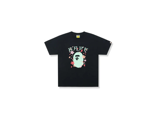 BAPE College Sakura Tee Black