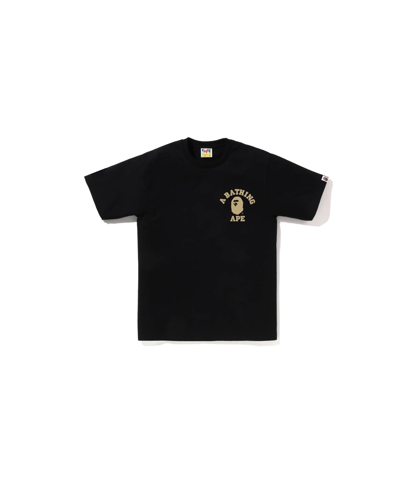 A Bathing Ape Ist Camo College Ats Tee Black - 001TEI301012X-BLK