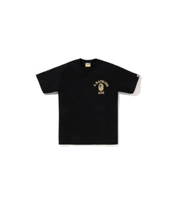 A Bathing Ape Ist Camo College Ats Tee Black - 001TEI301012X-BLK