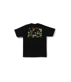 A Bathing Ape Ist Camo College Ats Tee Black - 001TEI301012X-BLK