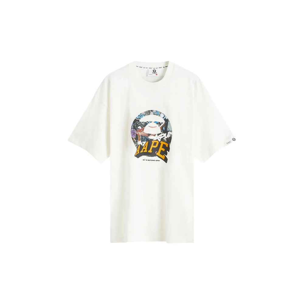 AAPE Skate Stamp Tee White