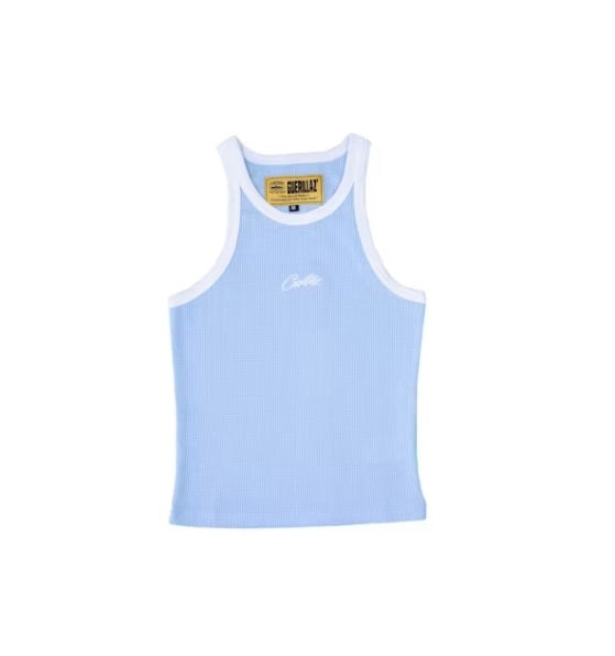 Corteiz Womens Alcatraz Tank Top Blue/White - CRTZ-ALCBW-TOP