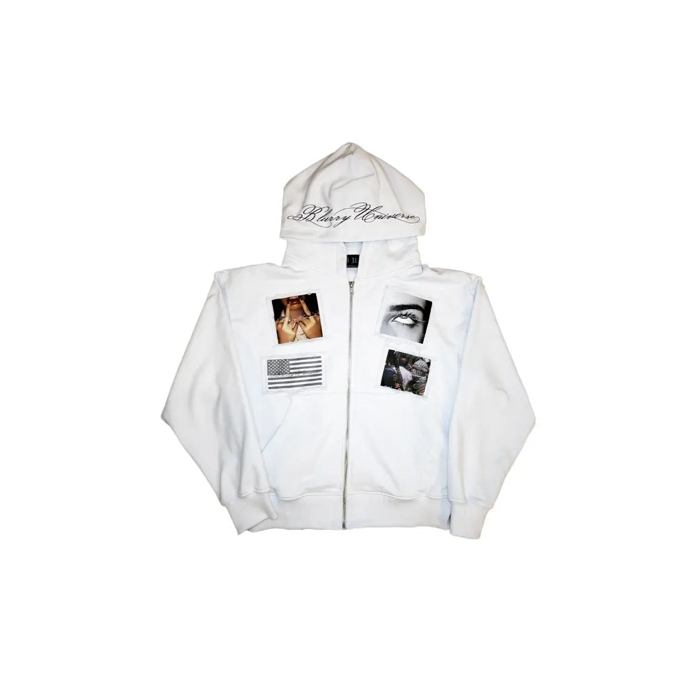 Blurry Universe Gallery Zip White
