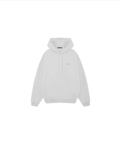 Cole Buxton Mini Logo Hoodie Light Grey Marl
