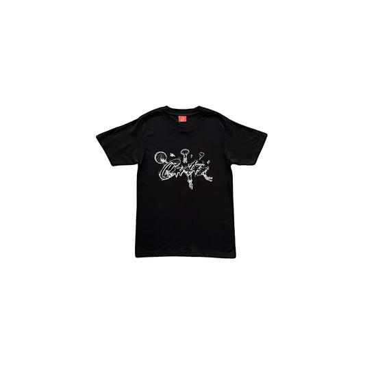 Corteiz Allstarz Skydiver Tee Black