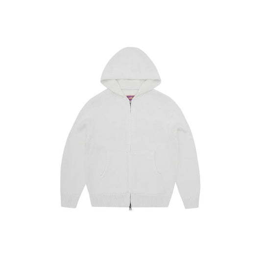 Corteiz Alcatraz Heavy Knit Zip Hoodie Natural - CORT-CAHKZH- NATU