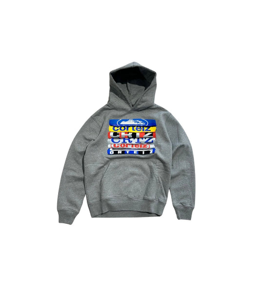 Corteiz Stacks Hoodie Grey - CRTZ-STACKS-HOOD-GRY23