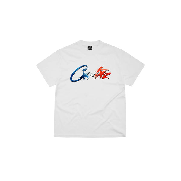 Corteiz Francais Allstarz Tee White - 020246148946