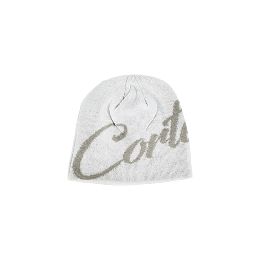 Corteiz Script Beanie White - CRTZ-SCRPTBEANIE-WHITE