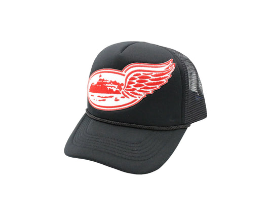 Corteiz Alcatraz Wing Trucker Hat Black Red White - 011393694110