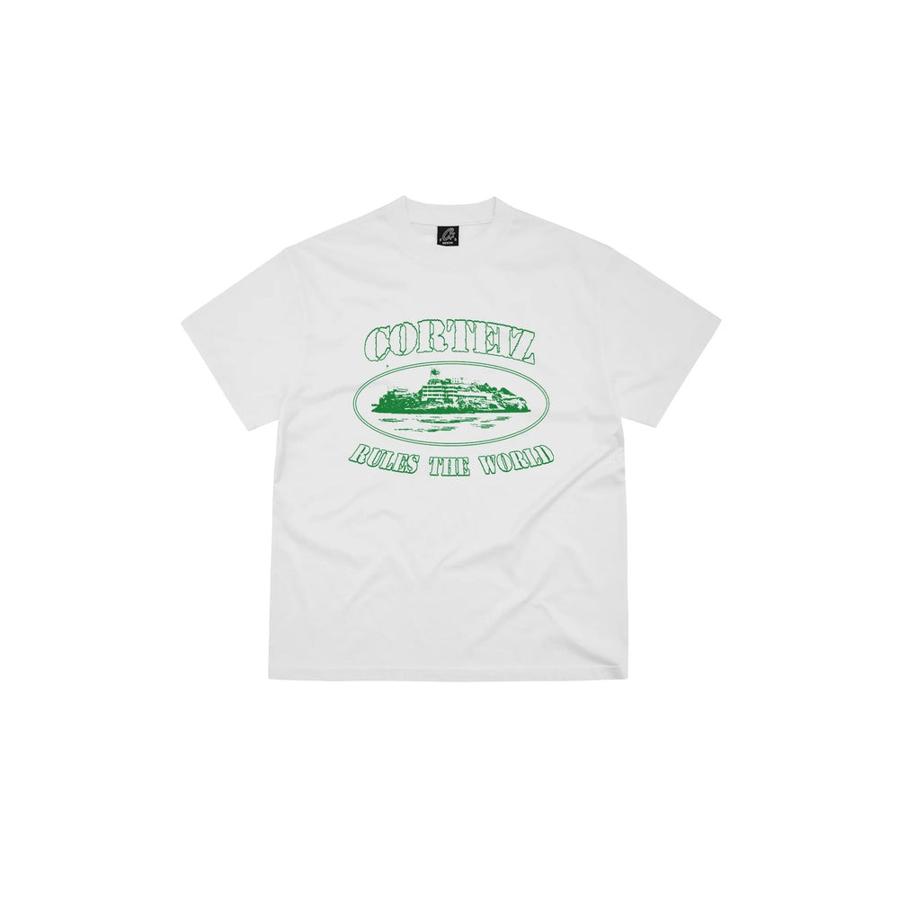 Corteiz OG Alcatraz Tee White  - CRTZ-OGALC-TEE