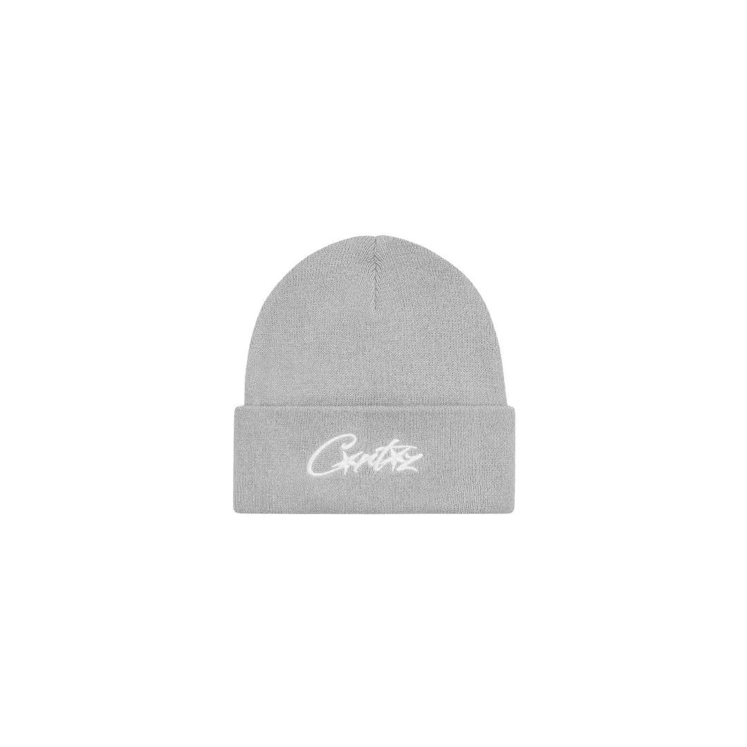 Corteiz Allstarz Folded Beanie Grey