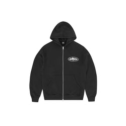 Corteiz Zip Hoodie Alcatraz Black  - CRTZ-ZIPHOD-BLCK