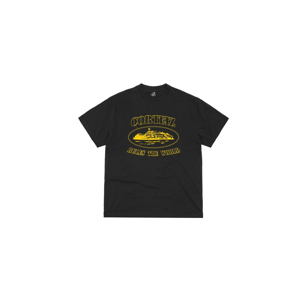 Corteiz OG Alcatraz Tee Black Yellow - CRTZ-TEE-YLW24