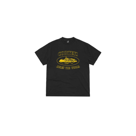 Corteiz OG Alcatraz Tee Black Yellow - CRTZ-TEE-YLW24