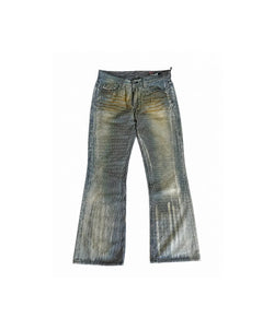 Diesel Flared Stripe Jeans Indigo Blue