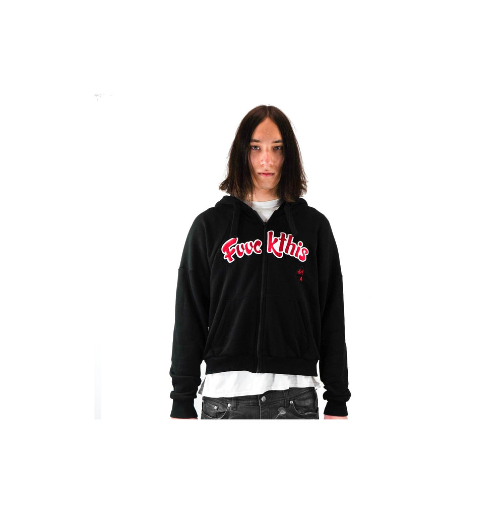 FVCK Cali Zip Hoodie - FTB-CALIZIP-BLACK