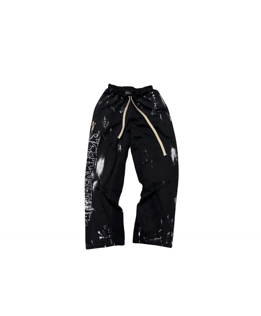 FVCK Flared Arabic Sweatpants Black/White