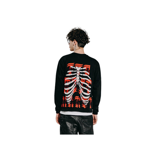 FVCK Ftb Flea Mrket Longsleeve Black - FVCK-FTBB-LS