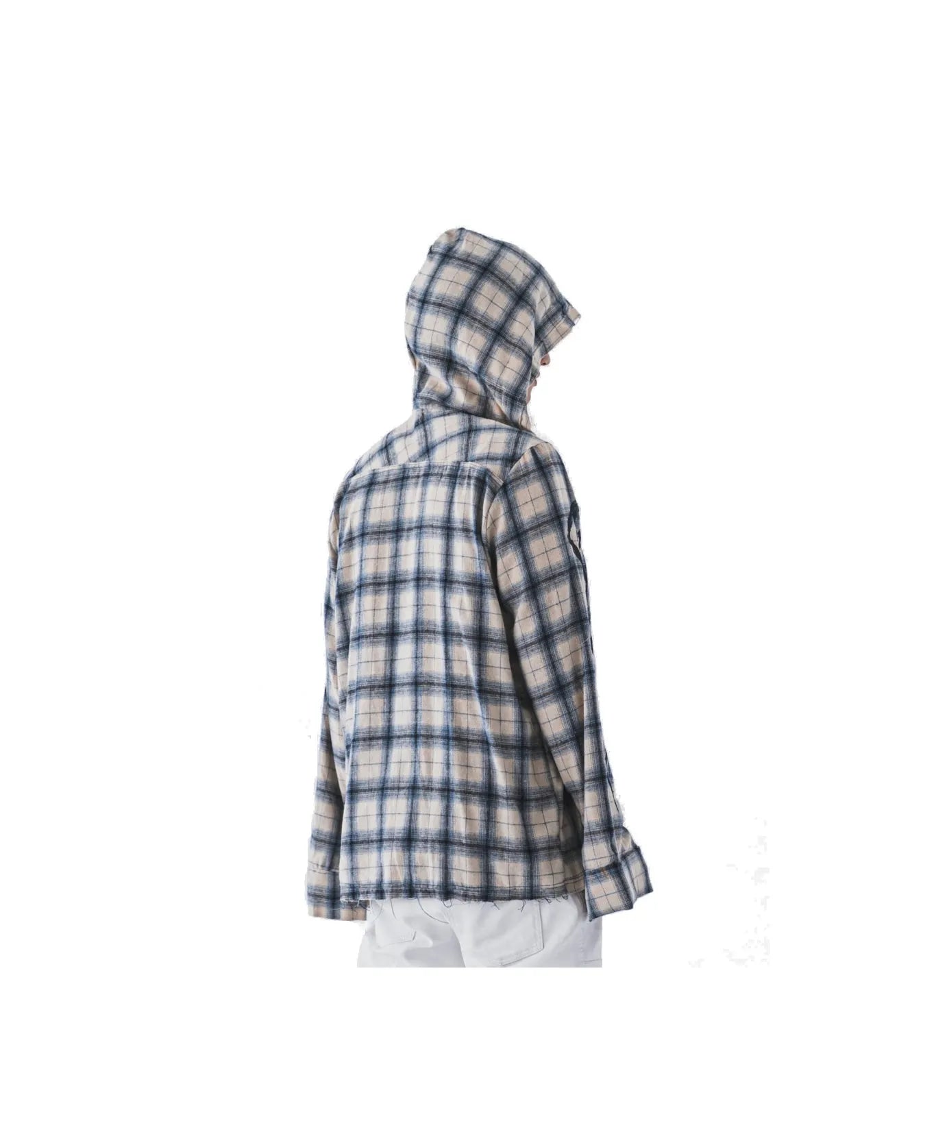FVCK Painted Flanel Shirt White Navy
