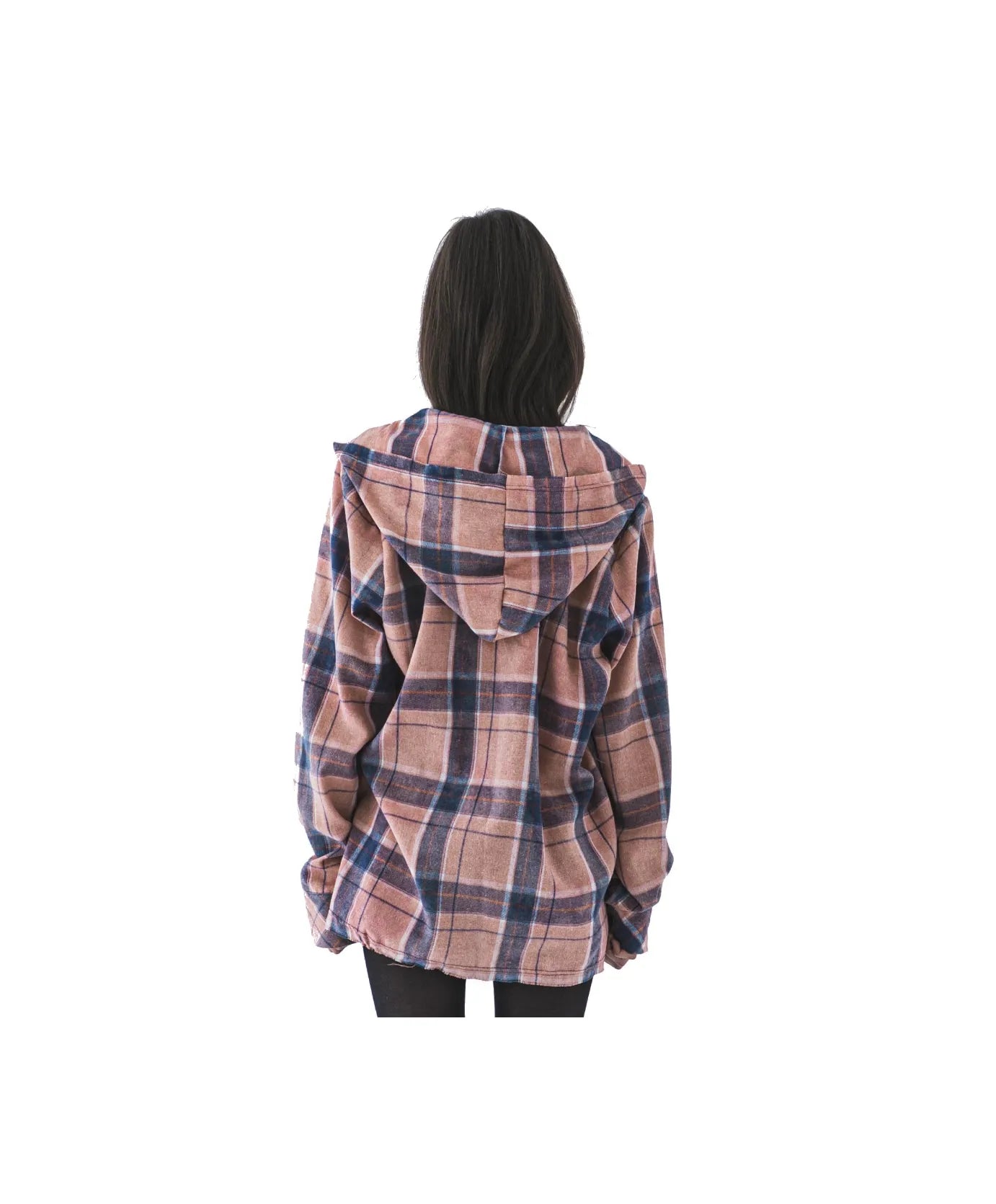 FVCK Discoloured Flanel Shirt Pink Navy