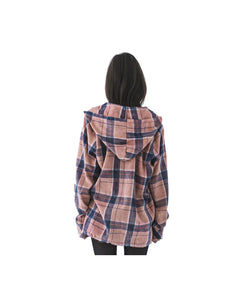 FVCK Discoloured Flanel Shirt Pink Navy