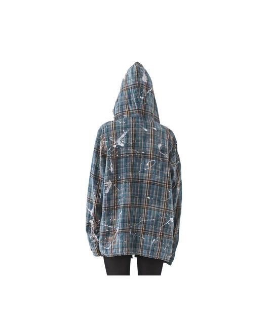 FVCK Painted Flanel Shirt Blue